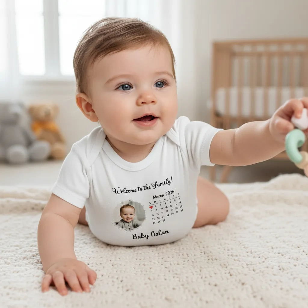 Personalized Newborn Onesie Welcome To The Family