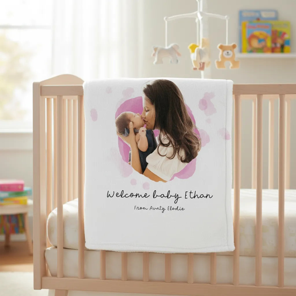 Personalized Toddler Blanket With Photo