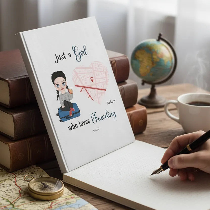 Personalized Softcover Photo Jut A Girl Who Loves Traveling