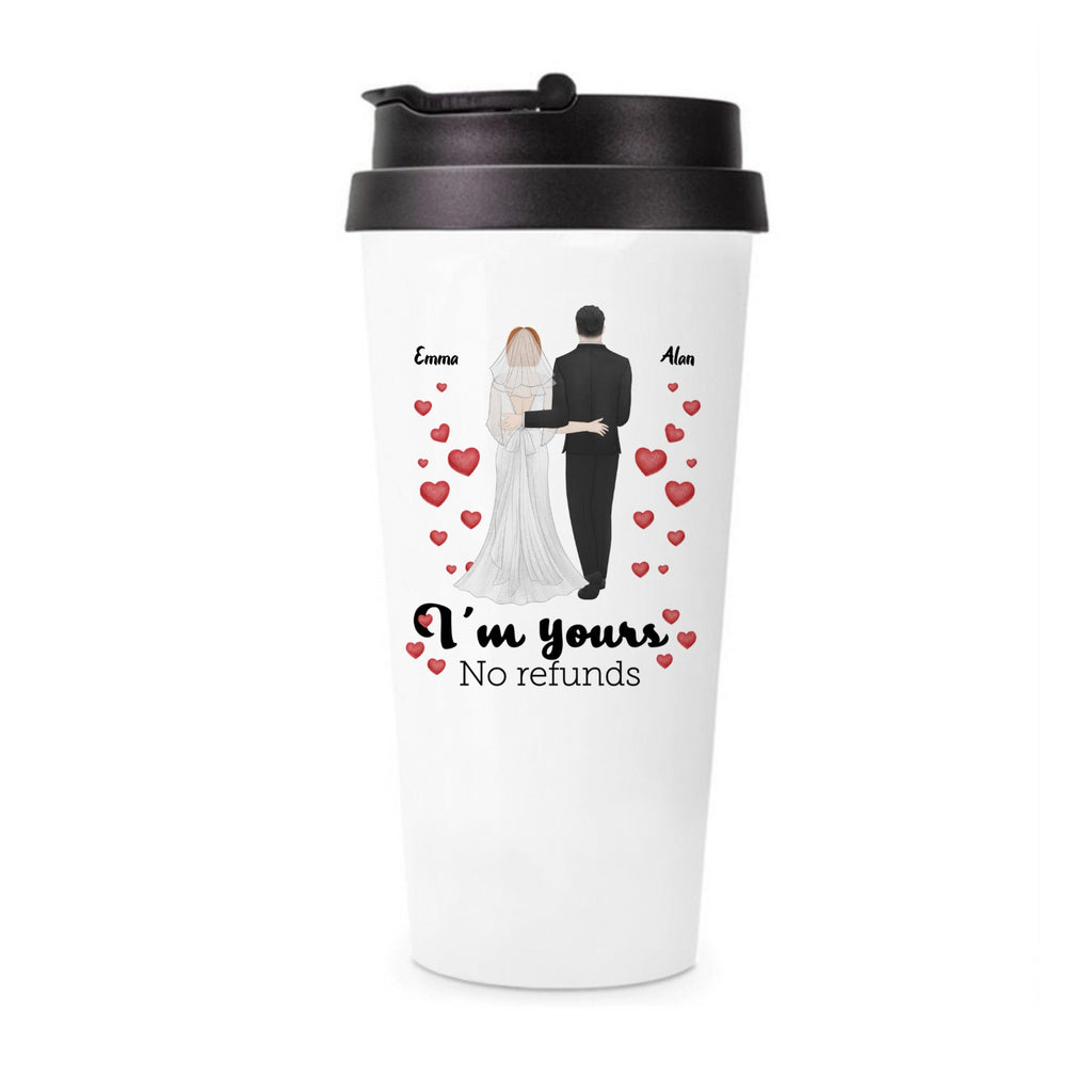 personalized Travel Mug Newlyweds